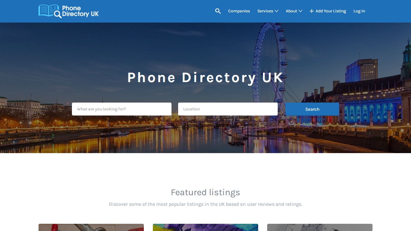 Phone Directory UK | Local business listings in the UK